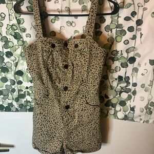 VOLCOM cheetah print romper and white children’s place romper